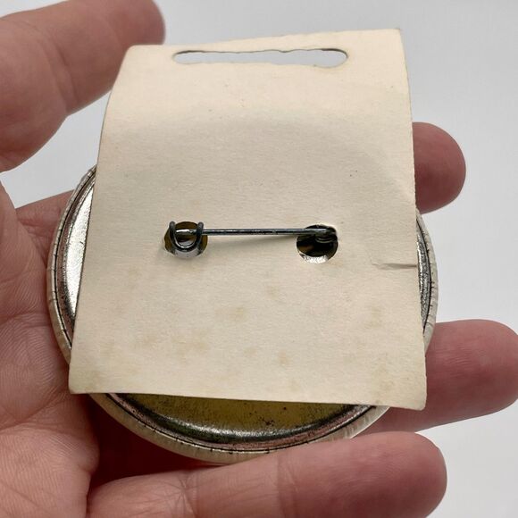 Lot of 2 Vintage 80s 90s Funny Pin Back Buttons - "I'm a chocoholic" - Picture 3 of 4